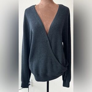 Gentle Fawn Dark Gray V-Neck Sweater